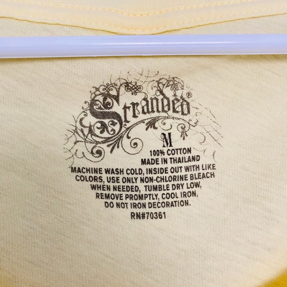 NWT Stranded Yellow  ‘I ♥️ My Bike’ T-shirt M - Picture 6 of 6